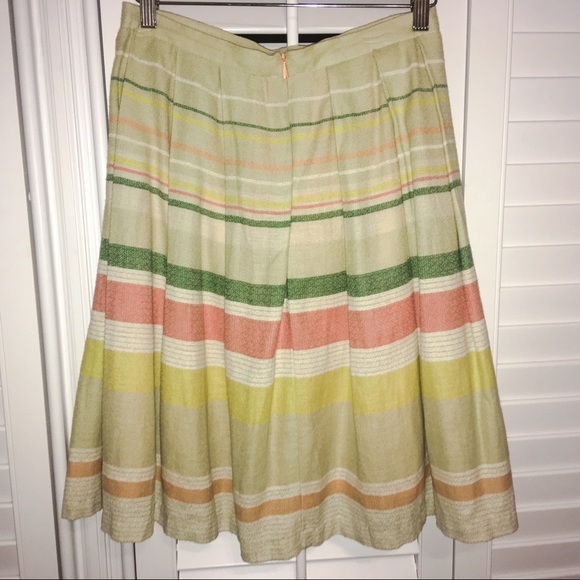 Anthropologie Eva Franco striped lined skirt -sz 2 - Picture 2 of 5